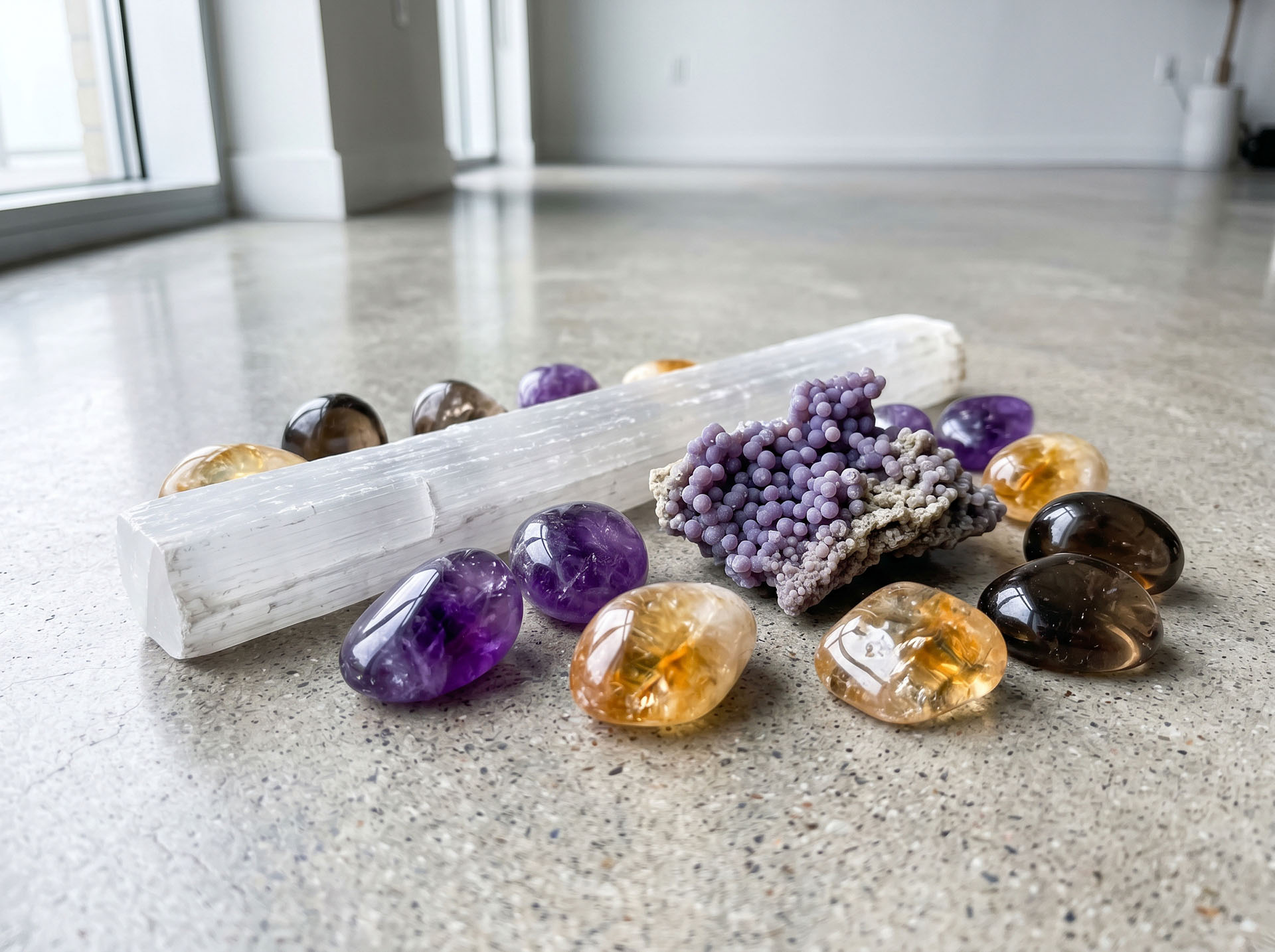 Crystals Cleansing With Selenite Wand