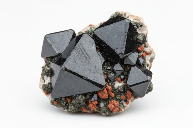 Raw Franklinite Mineral Showing Natural Rough Metallic Black-Gray Crystals